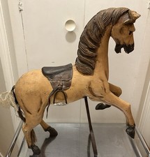 Carved Wooden Horse Carousel